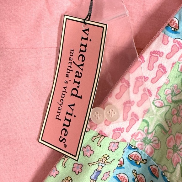 Vineyard Vines Top Womens 12 Patchwork Halter Marthas Vineyard Coastal Beach NWT - Picture 6 of 12